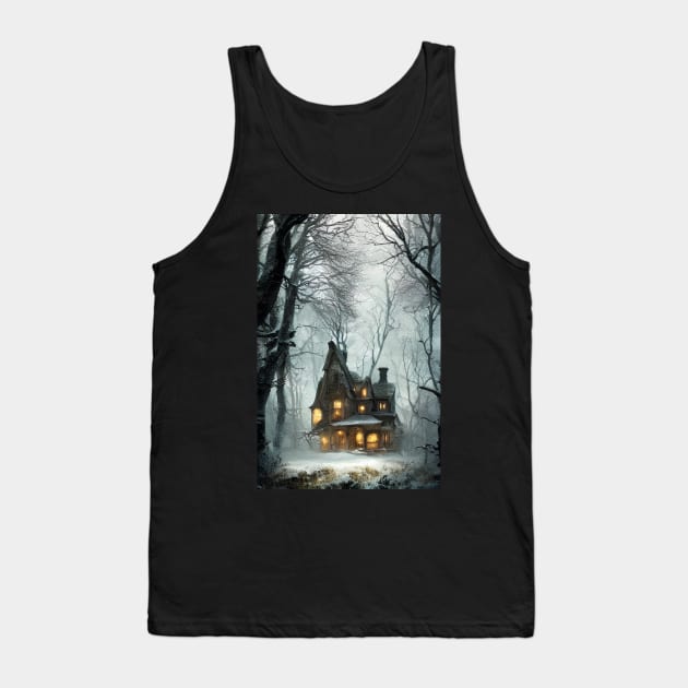 Witch House In Winter Tank Top by PurplePeacock